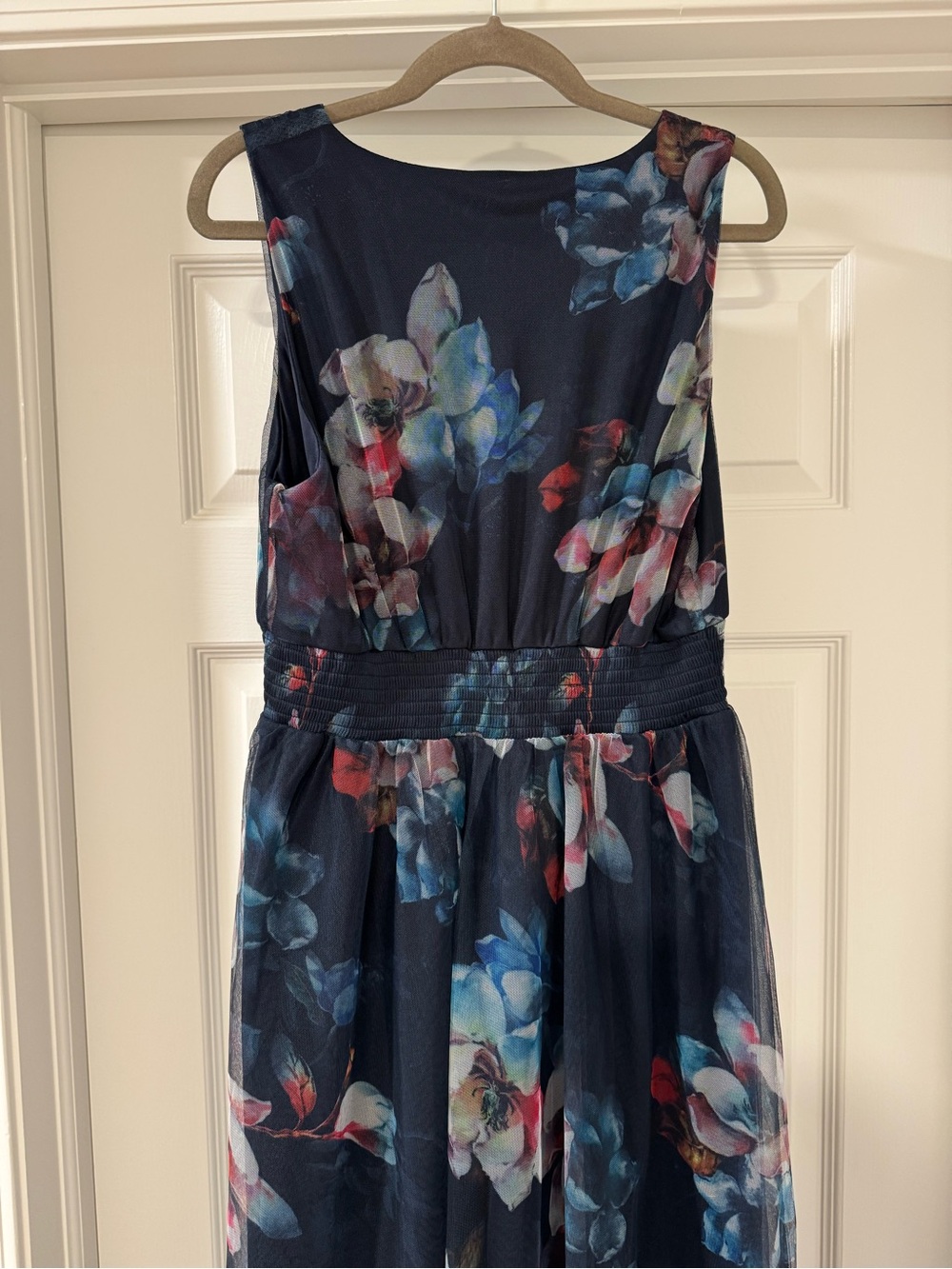Baltic Born Navy Floral Chiffon Maxi Dress - Picture 7 of 11